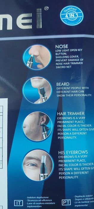 Тример  для  уходу  за волосся  4 в 1 Kemei