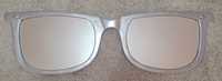 Óculos de sol prateados espelhados para parede (muito raros)