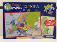 Puzzle Geográfico Europa 2 em 1 -Clementoni