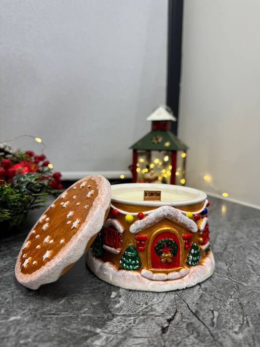 Новорічна свічка ручної роботи