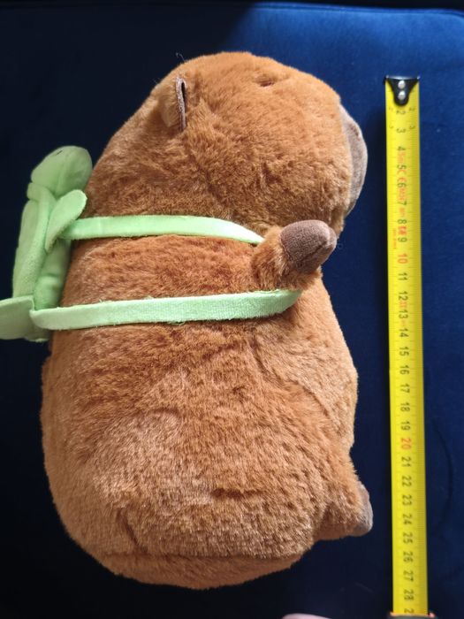 Kapibara z plecakiem żółwia NOWA maskotka