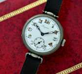 Zegarek wojskowy LONGINES Trench Watch - Okopowy - 34mm - 1915 Rok
