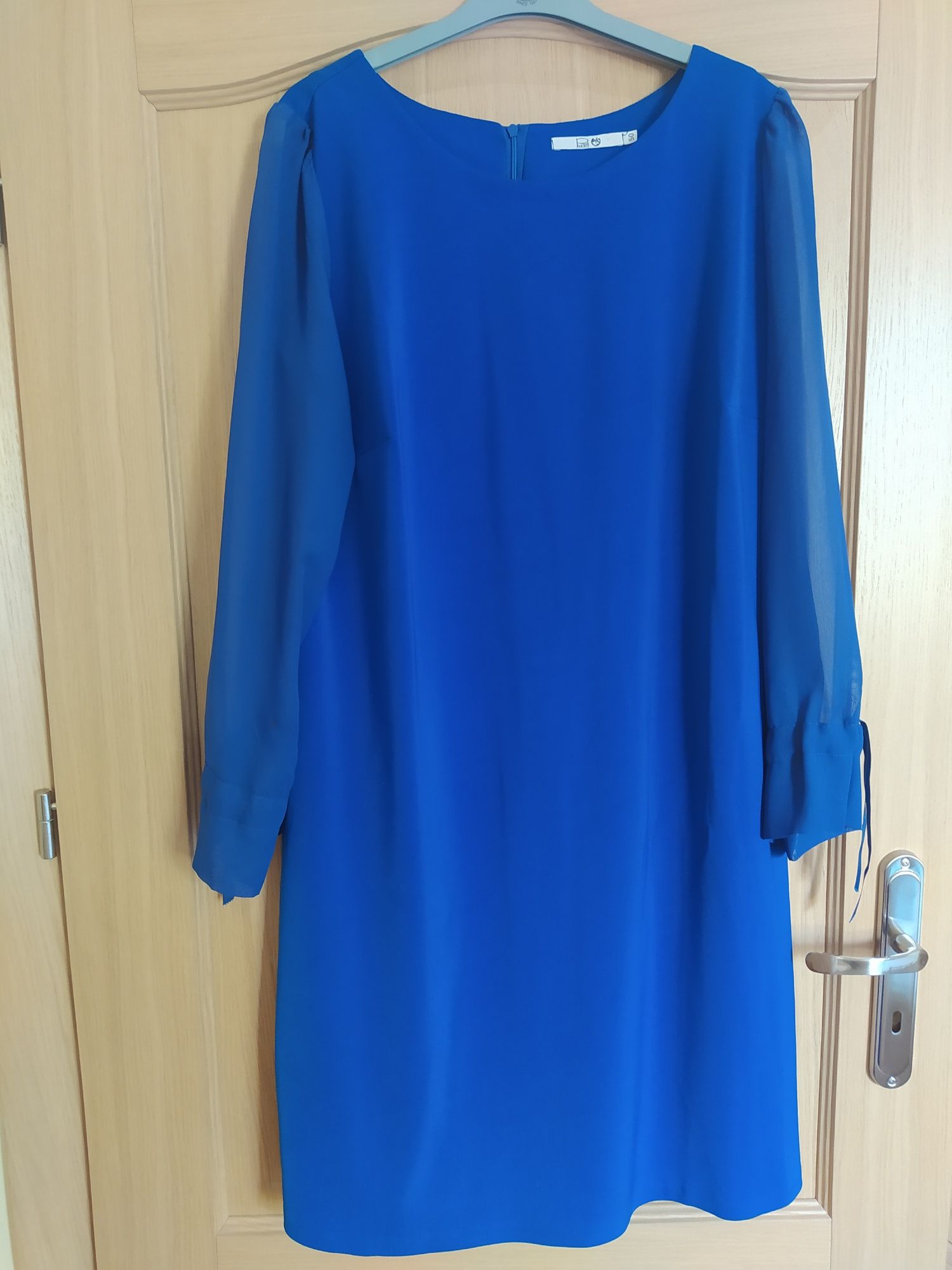 Kobaltowa elegancka sukienka plus size
