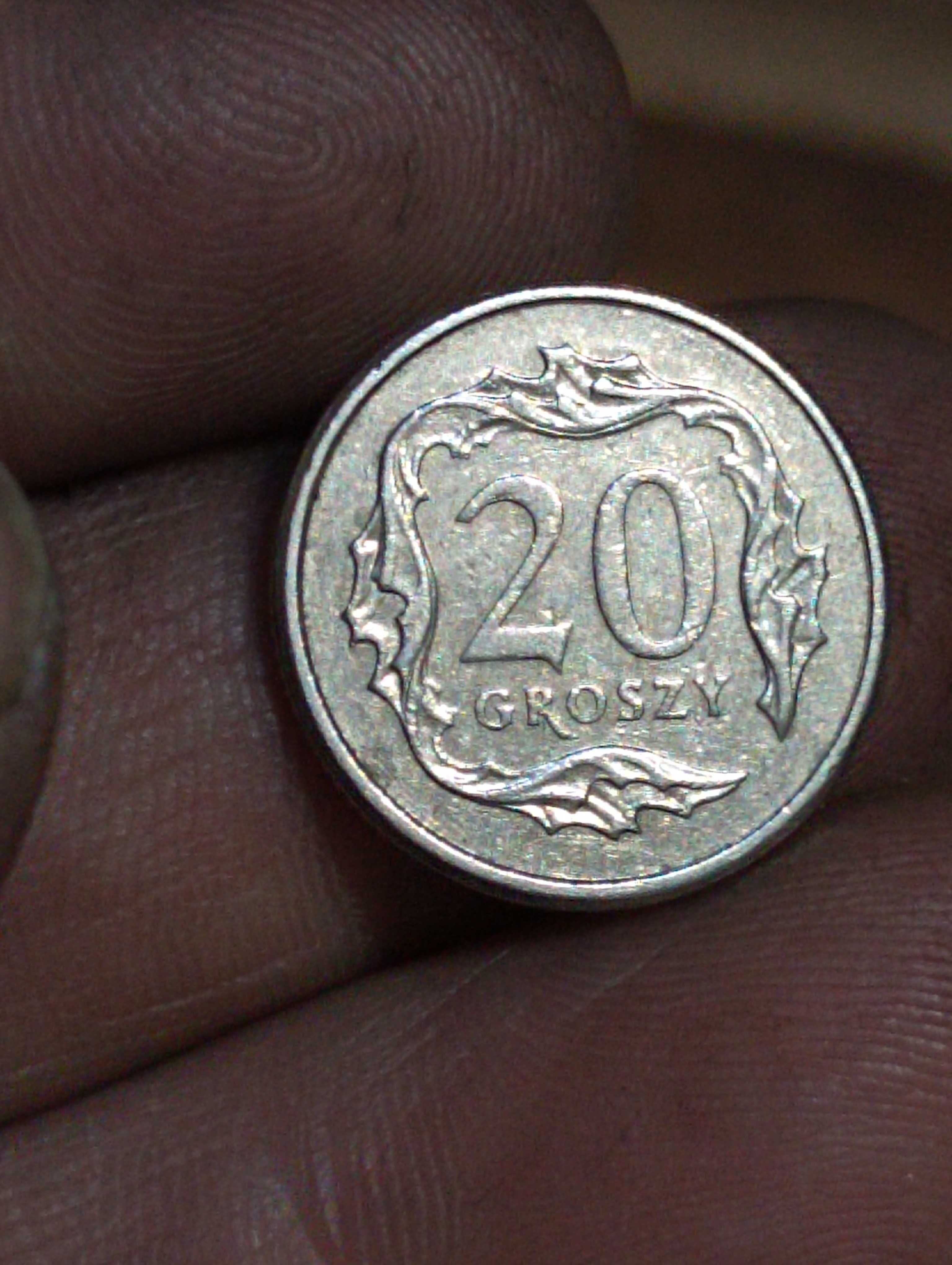 Moneta 29 gr 2008 zle bita data zalane napisy