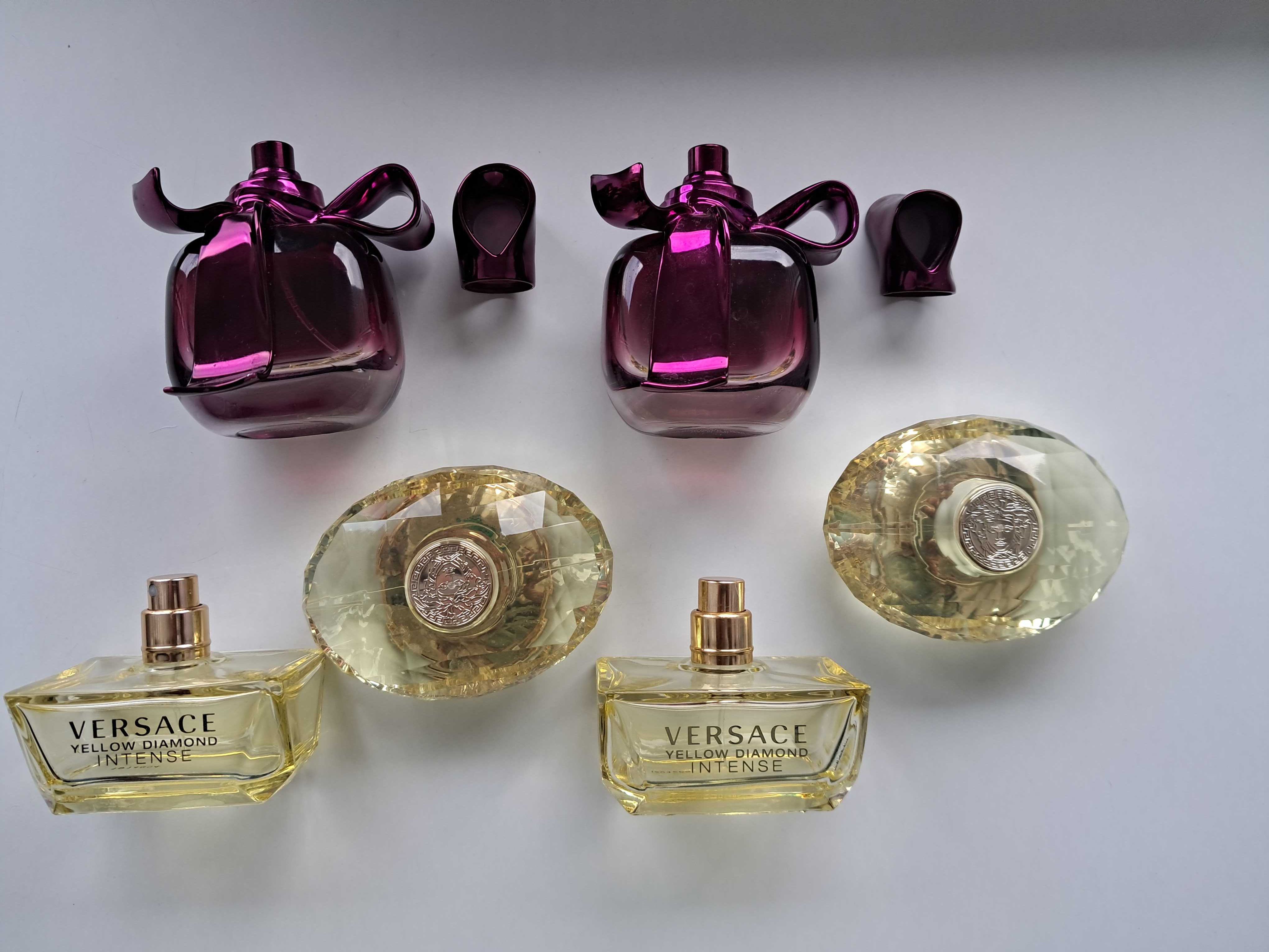 Оригінальні флакони  (пляшечки) від парфумів Versace і Nina Ricci