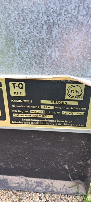 Piec kominkowy kominek koza 6 KW