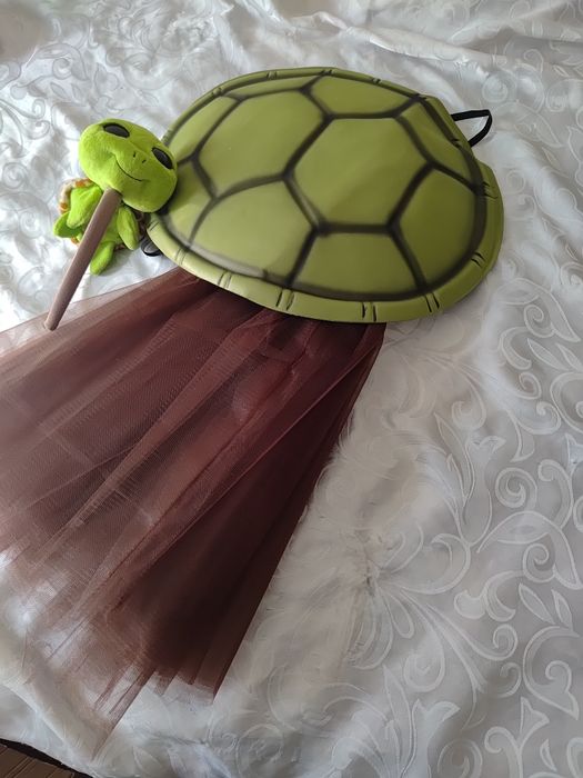 Strój przebranie żółwik żółw żółwica żółwiczka 3 części roz. uniwersal