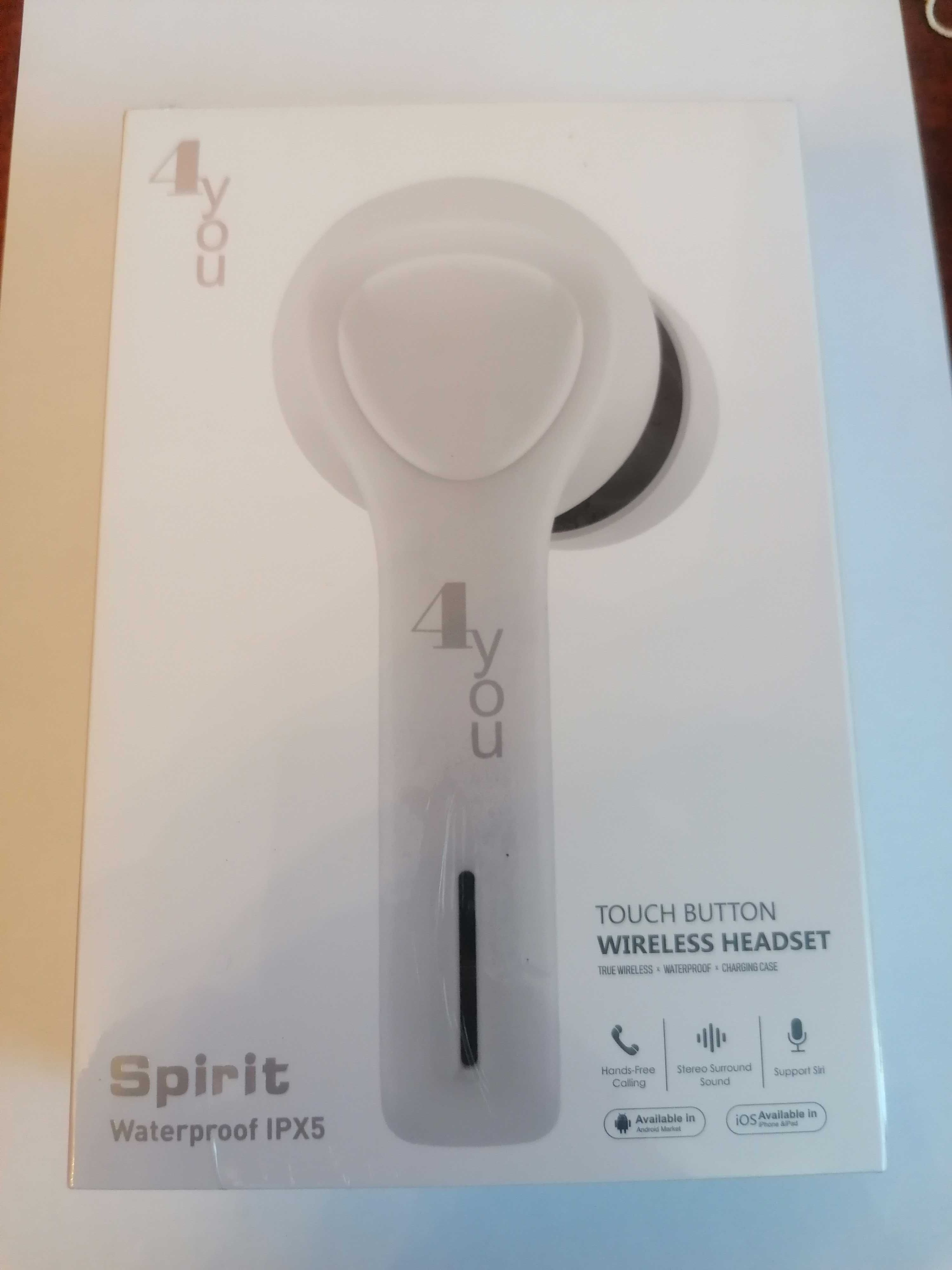 Bluetooth-гарнитура 4you SPIRIT White, спортивные наушники