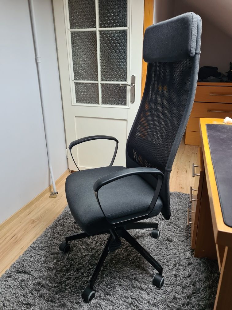 Ikea Markus - fotel biurowy, ciemnoszary