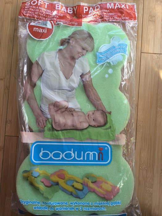 Nowa gąbka wkładka do kąpieli niemowląt