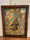Quadro com cenas da vida e dos milagres de S. Francisco de Assis