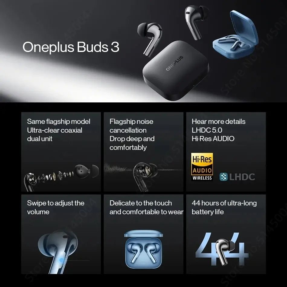 Новинка TWS навушники OnePlus Buds 3 Green Black