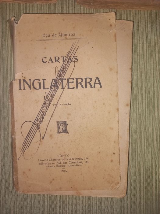 5 livros antigos 1897 Eça de Queiroz