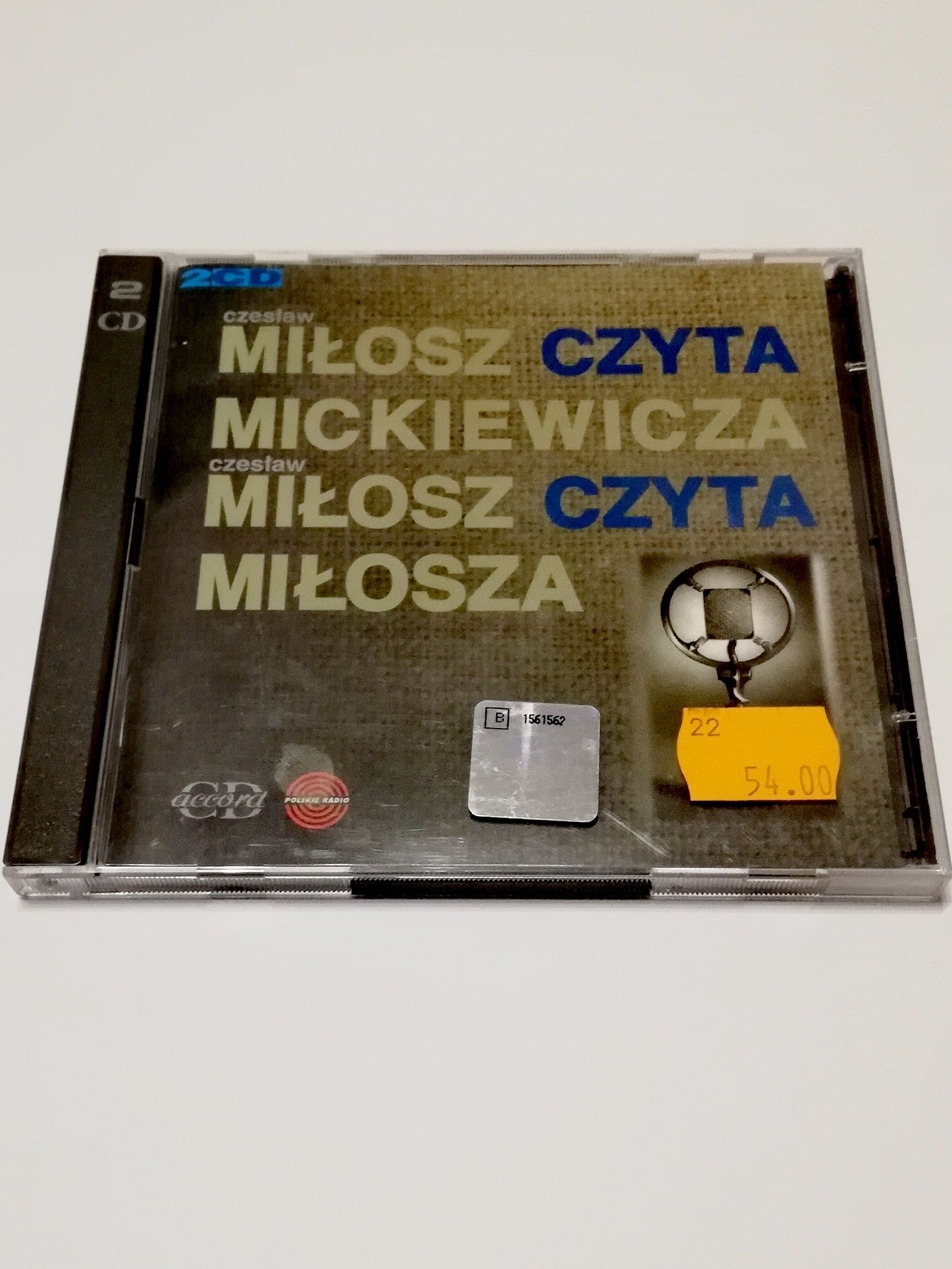 Miłosz czyta Mickiewicza, Miłosz czyta Miłosza - 2 płyty CD