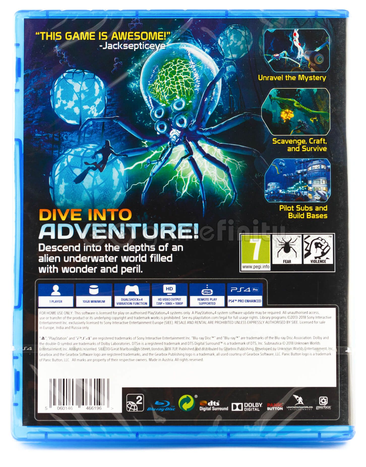 Subnautica PL/ENG (PS4) Gra nowa w folii