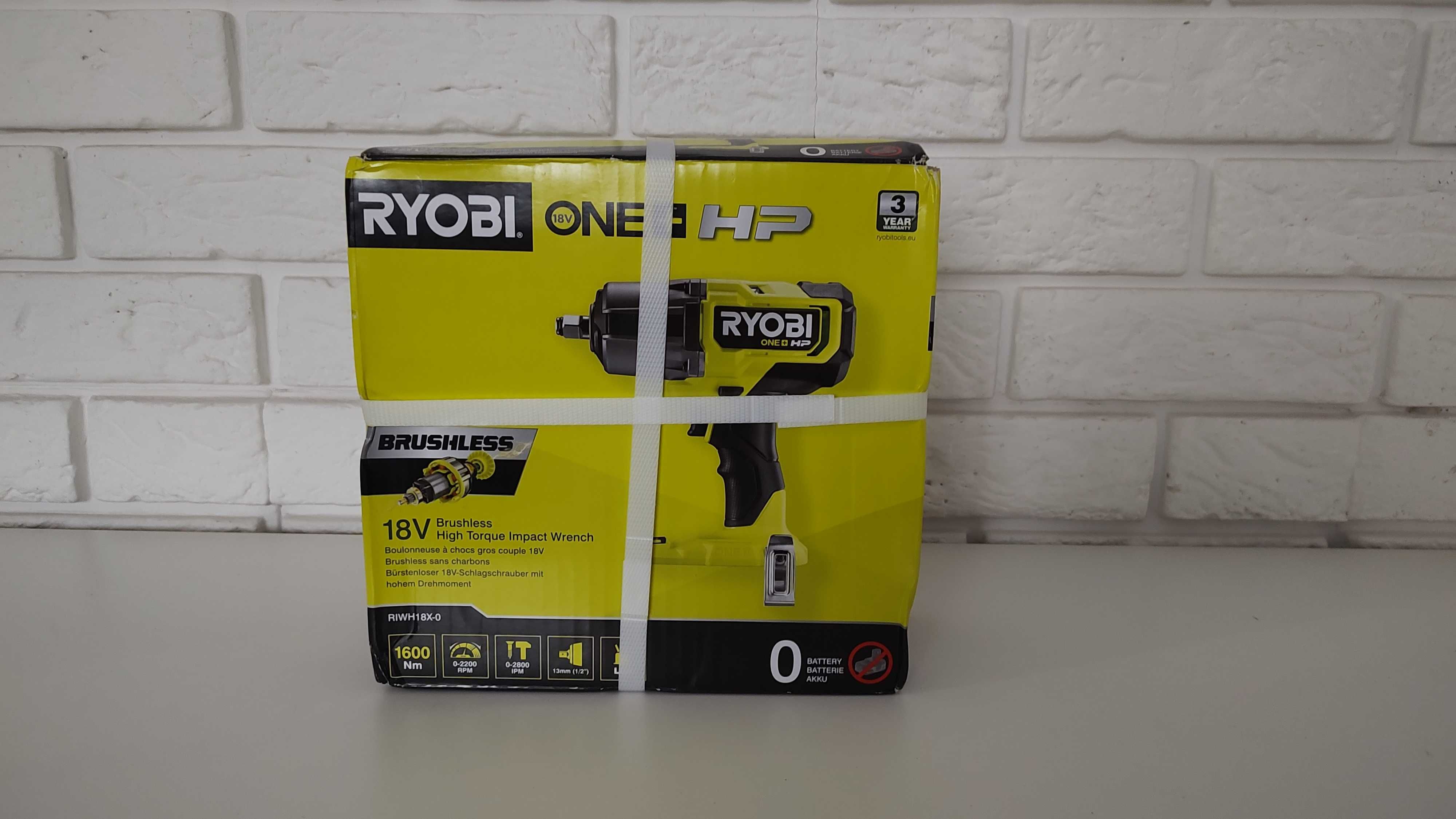 Klucz udarowy Ryobi ONE+ RIWH18X-0 Moment zrywania 1600 Nm