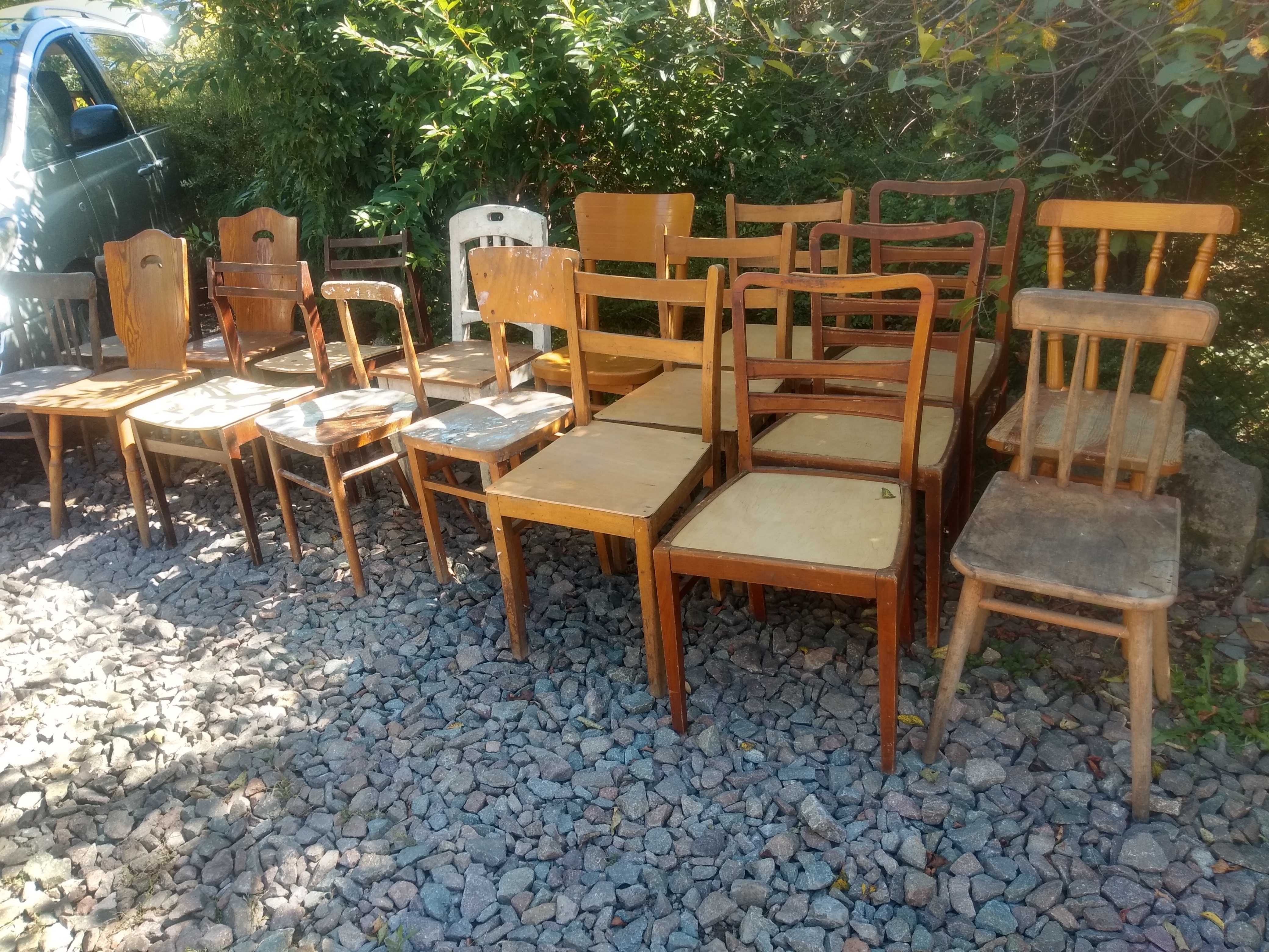 krzesła drewniane vintage, PRL jak Thonet Fameg Jasienica, Radomsko
