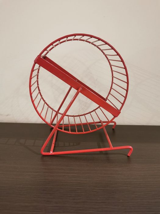 kołowrotek dla chomika myszy 14 cm metalowy