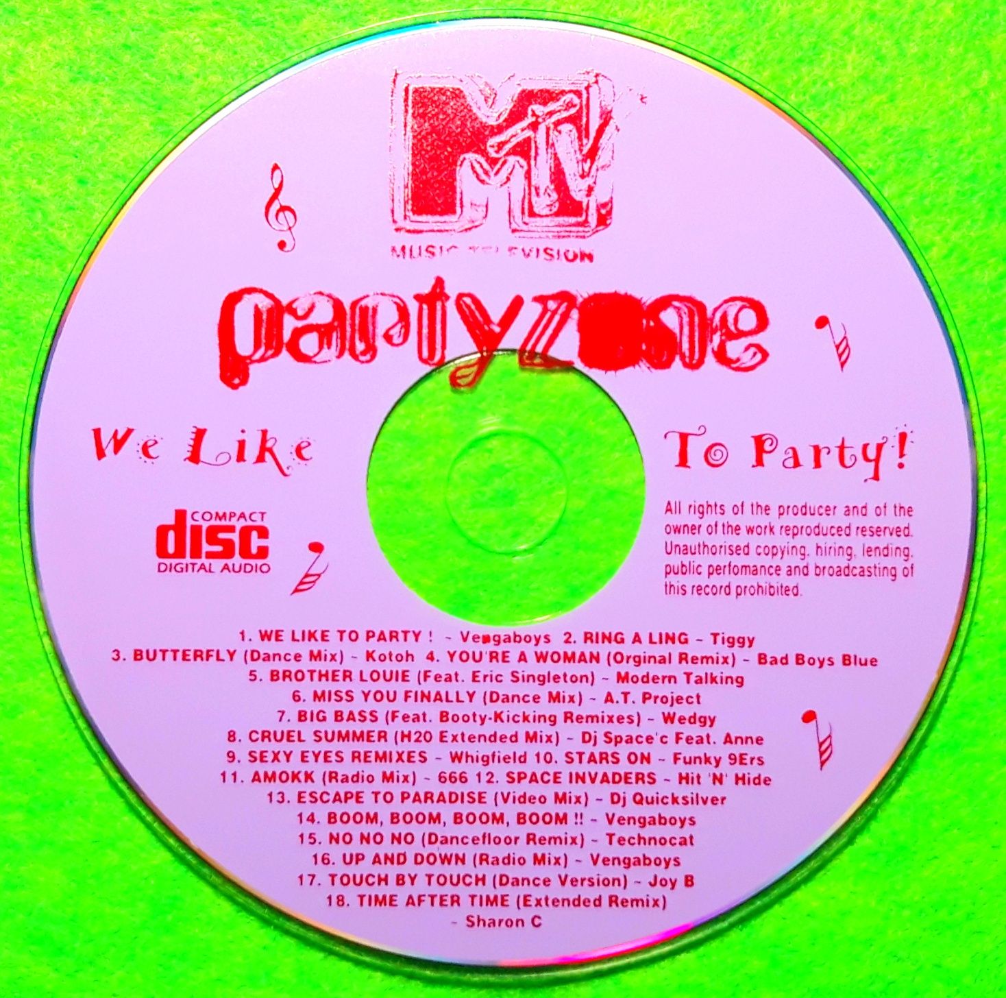 MTV Party Zone - We Like To Party! (CD, 1999?)