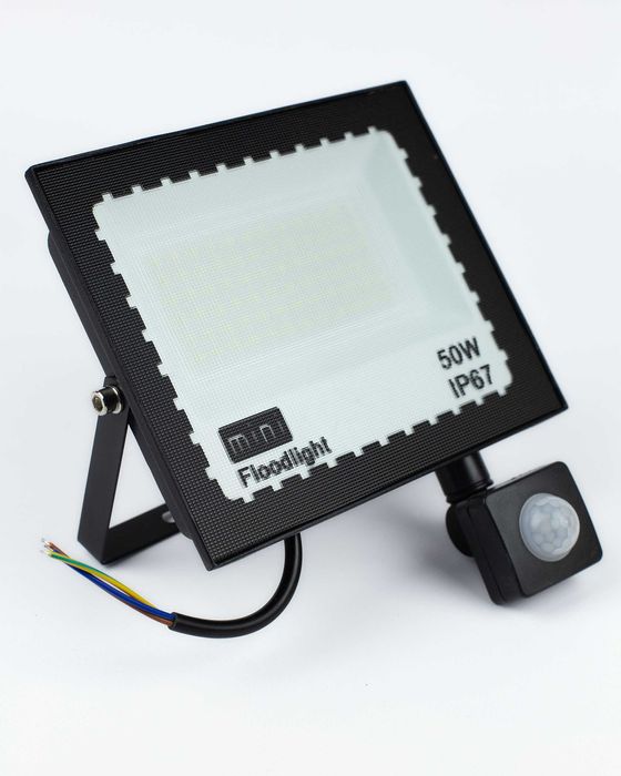 Naświetlacz LED 50W z czujnikiem ruchu PIR, IP67, 6500K – Floodlight