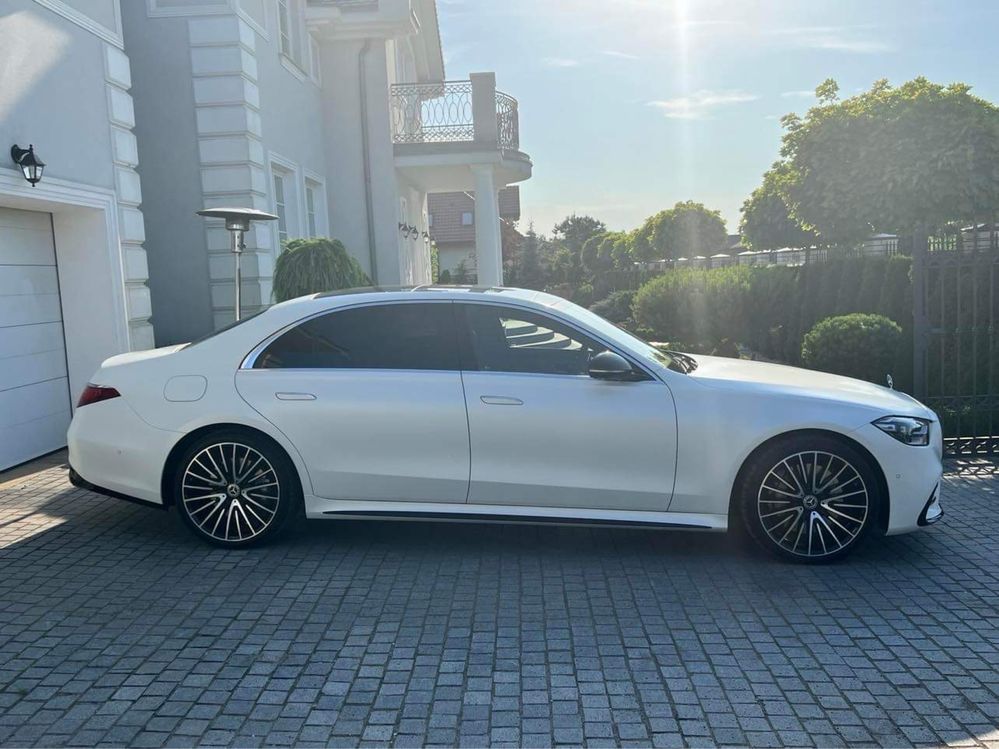 Auto samochód do ślubu Mercedes S klasa