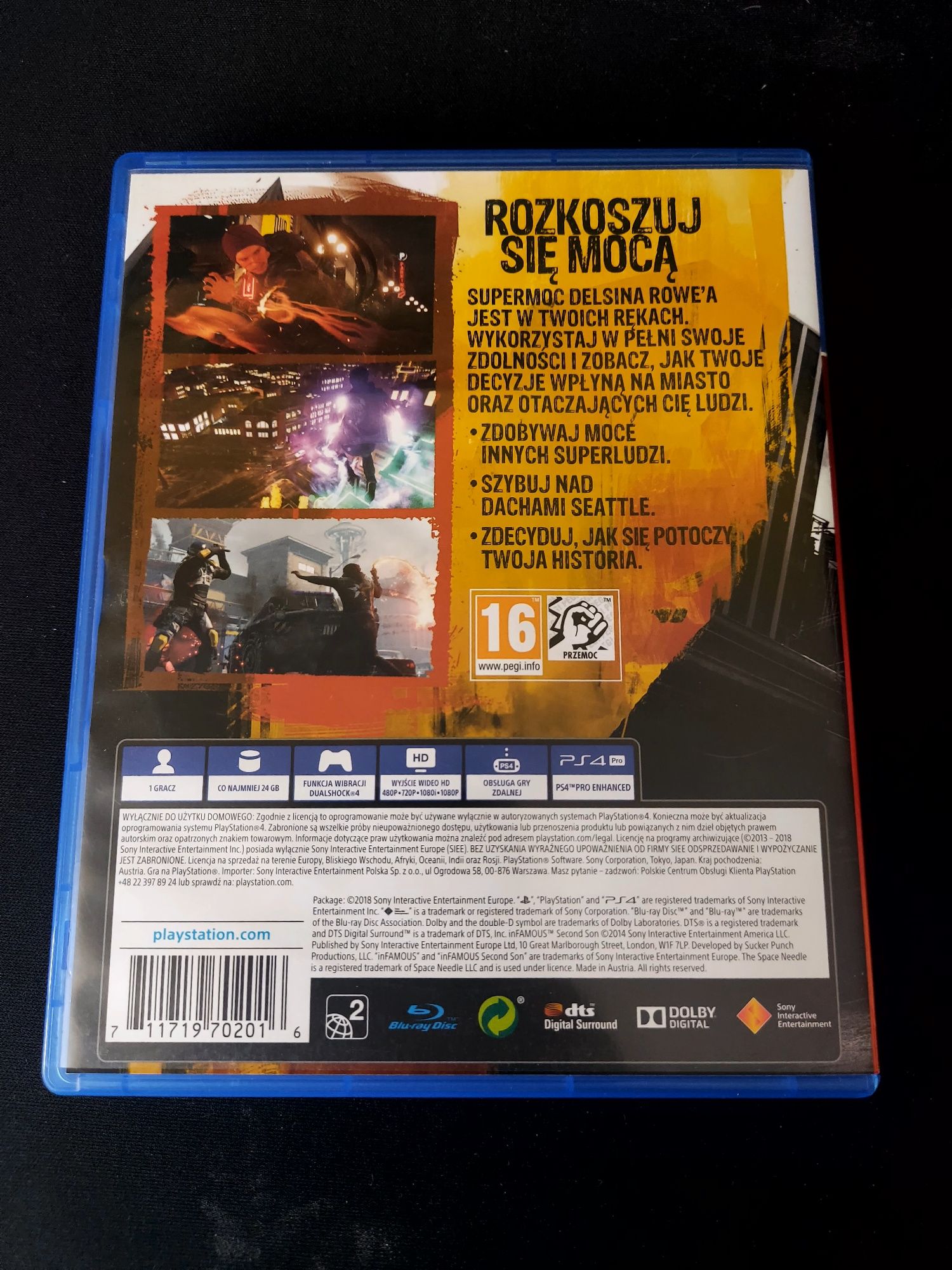 Gra PS4/5 InFAMOUS Second Son