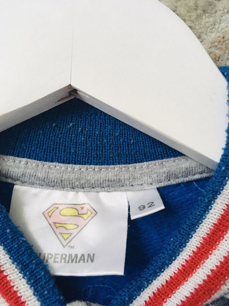 Sweter rozpinany superman 92