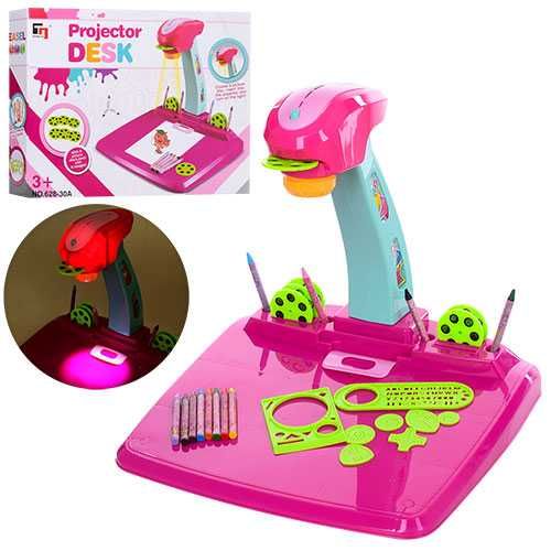 Детский проектор для рисования Рисуем светом 628-30A с карандашами