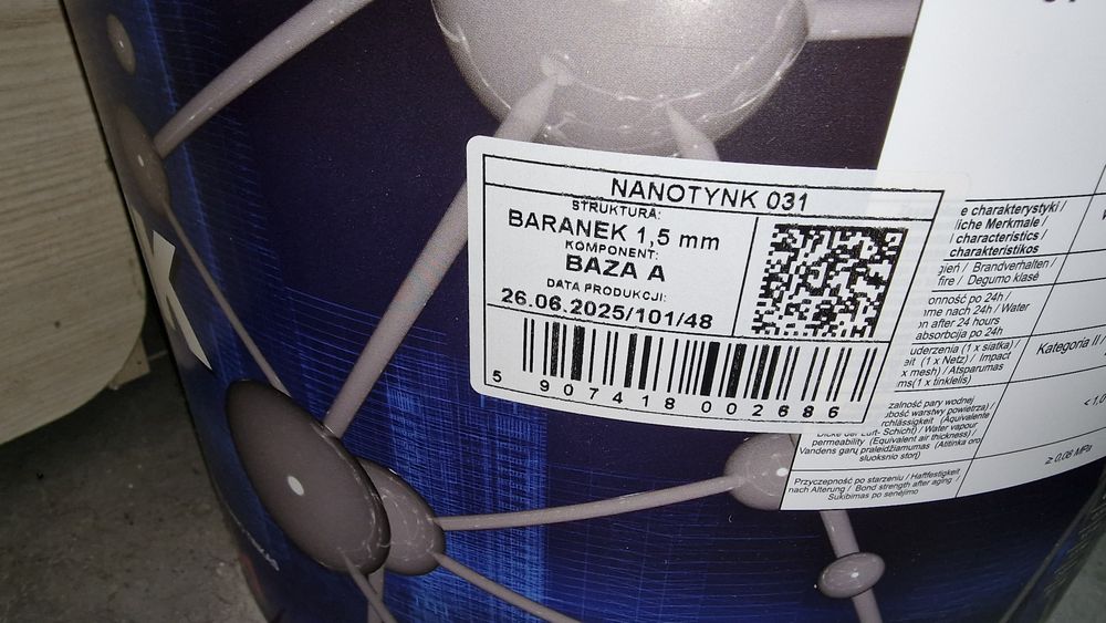 Tynk silikonowy 1,5 mm baranek 25 kg nanotynk