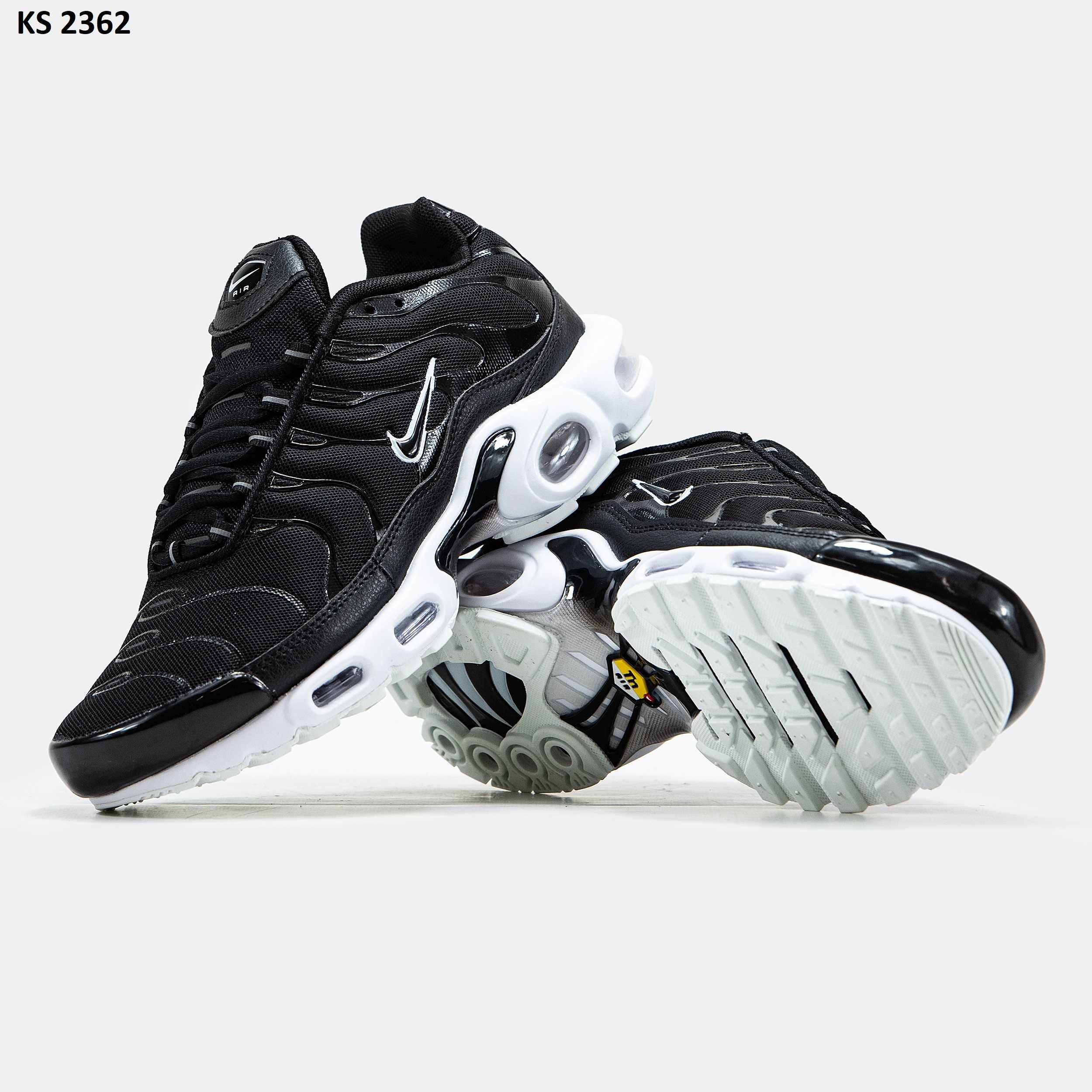Кросівки Nike Air TN Max Plus Black White. Арт: KS 2362
