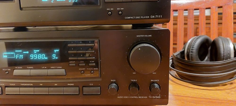 ONKYO odtwarzacz CD DX-7111 i amplituner TX-SV343