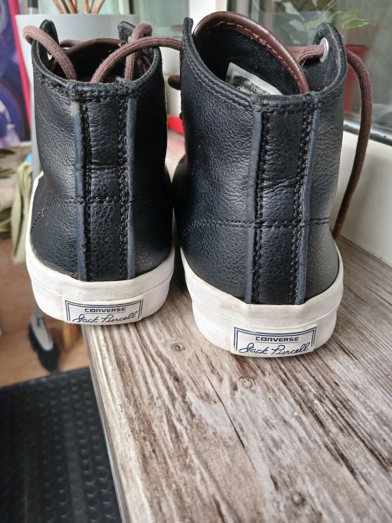 Converse Jack Purcell Leather Mid — оригинал, кожа, размер 39