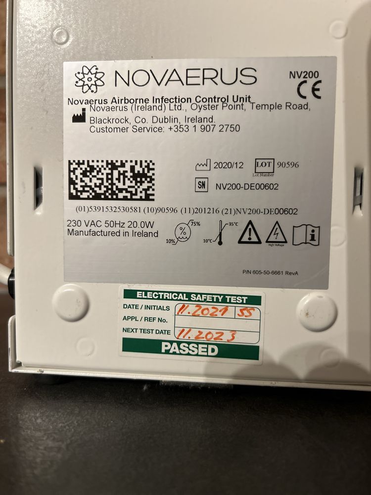 NOVAERUS -system do sterylizacji powietrza