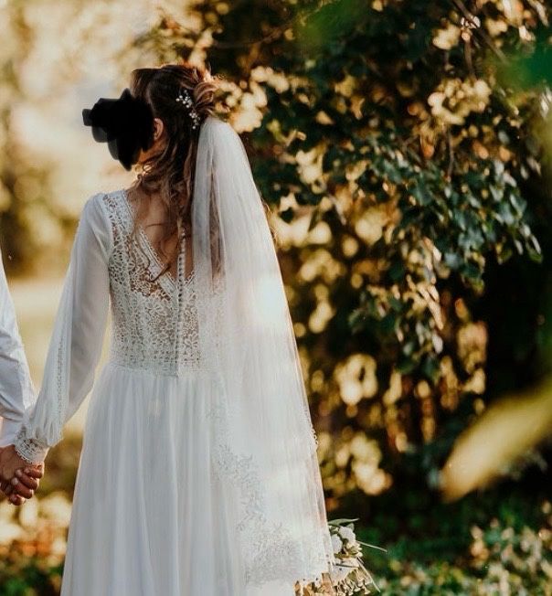 Sukienka ślubna boho koronka