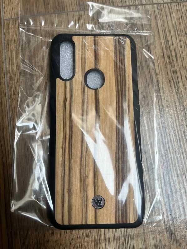 Etui z fornirem drewnianym na telefon Oppo A31