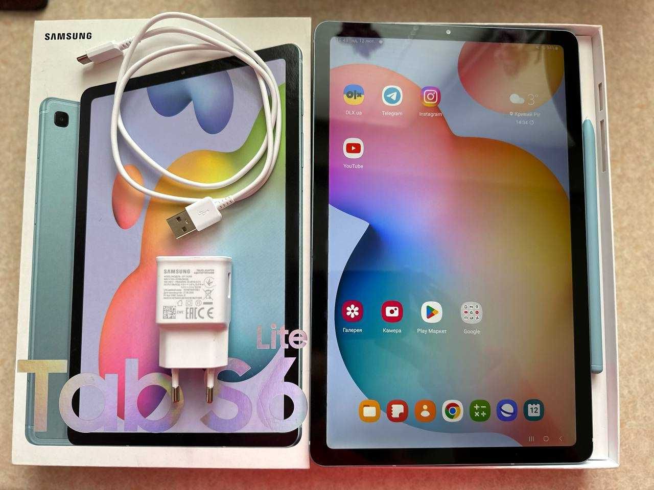 Планшет Samsung Tab S6 Lite SM-P610 4/64 WiFi Blue