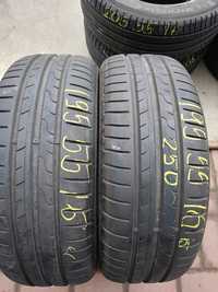 Opony letnie 195/55r16  2sztuki Dunlop 250 zl