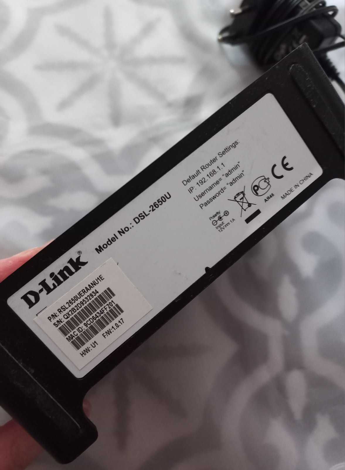 Маршрутизатор-Wi-Fi D-Link DSL-2650U б.в. ідеал.стан, робочий