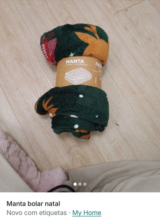 Manta, canecas e gorros de natal