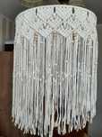 Abażur,  żyrandol, lampa makrama rękodzieło boho