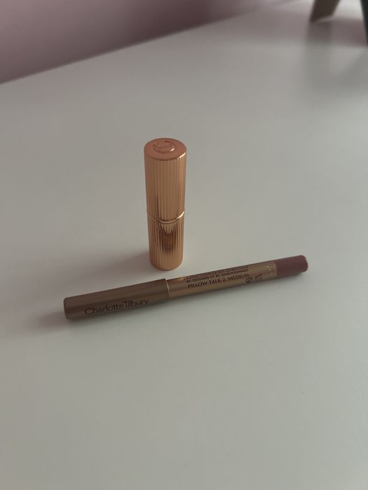 Zestaw charlotte tilbury szminka + konturówka pillow talk 2. Medium