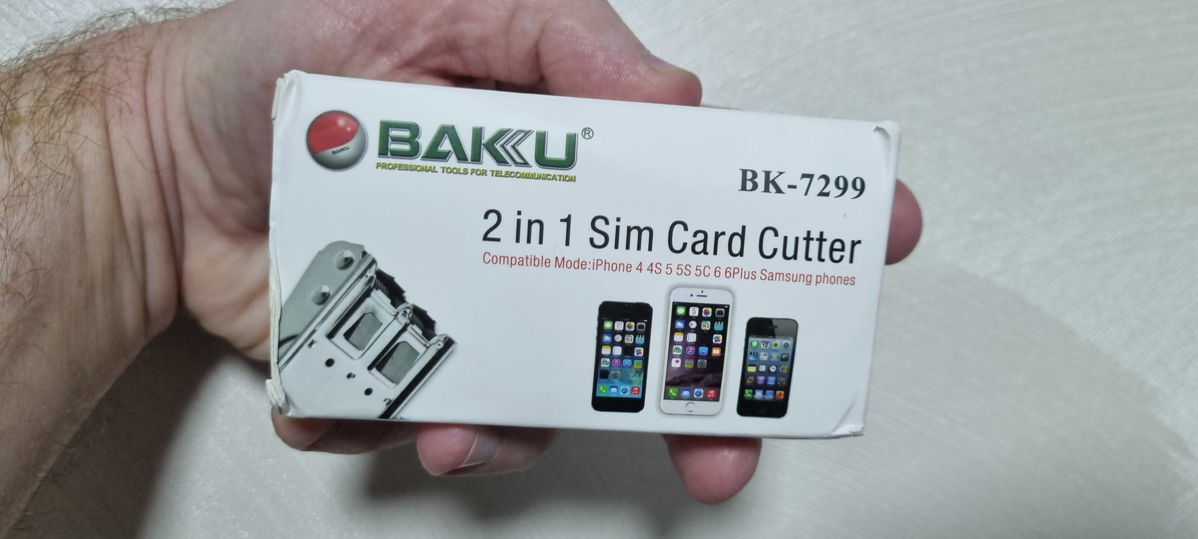 Ножиці для обрізки sim карт BAKU BK7299, для SIM карт micro sim, nano