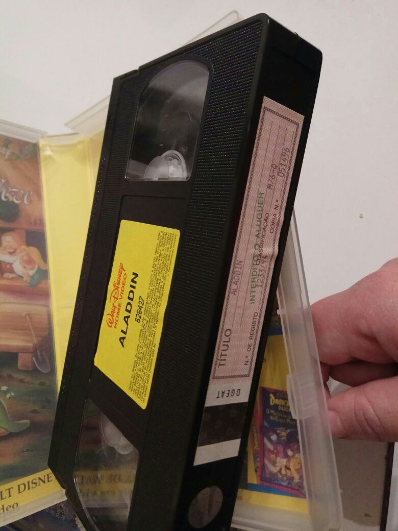 Cassetes VHS da Disney