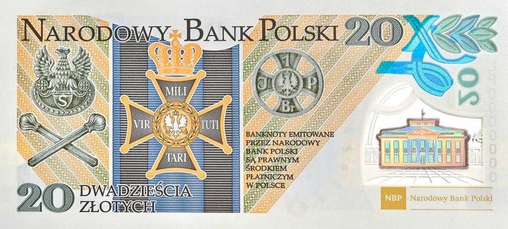 Banknot 20zł - 100. Rocznica Utworzenia Legionów Polskich - SECURE BAG