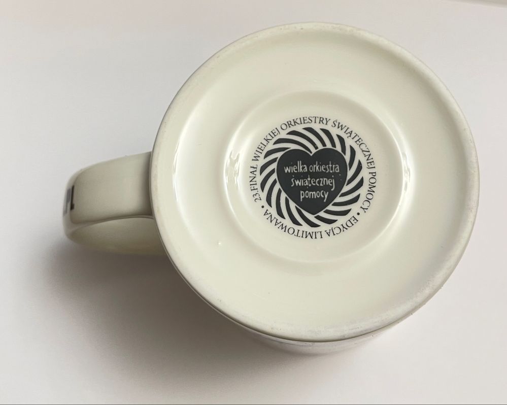 Wośp 23 Finał kubek kolekcjonerski porcelanowy designed by Owsiak