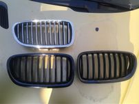 Grill Nerki Czarne BMW 5 M5 F10 F11 LCI FL Lift Black Prawa Lewa Nerka