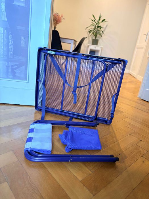 IKEA STRANDÖN rozkładany przenośny stolik i 2 krzesła plażowe