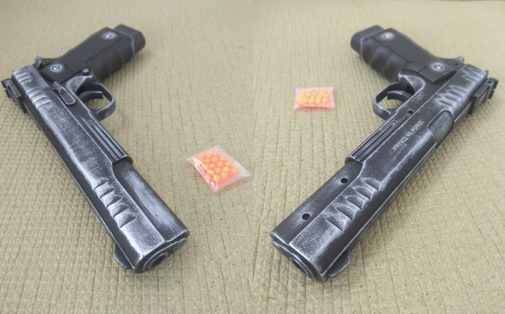 Детский Пистолет Colt Пластмассовый на пульках - Игрушка