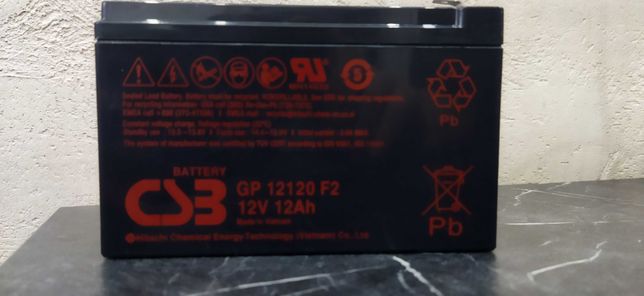 Nowy akumulator 12V 12Ah  AGM CSB GP 12120 F2 12V 12Ah