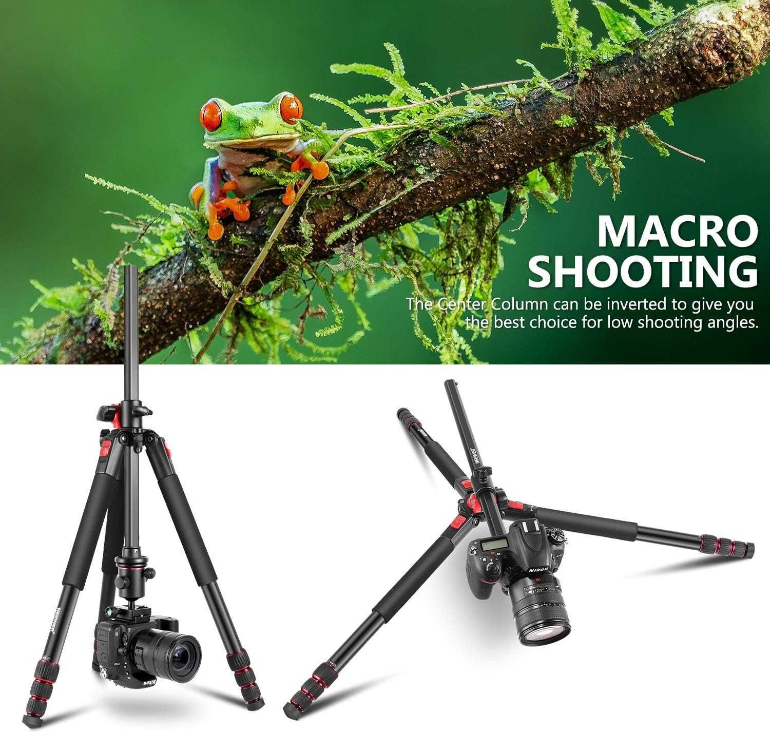 Tripé 200cm suporta até 15Kg adaptação monopé fotografia e vídeo